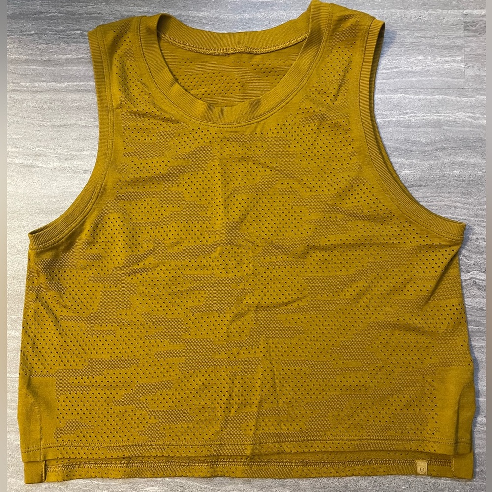 Lululemon Cropped Mesh Tank Top